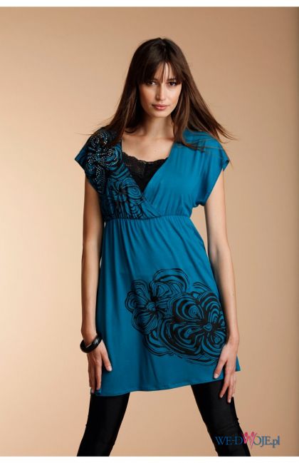 niebieska sukienka Halens - kolekcja jesienno-zimowa