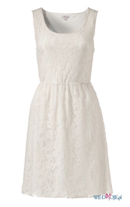 biała sukienka s.Oliver koronkowa - wiosna/lato 2012