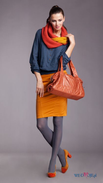 bluzka Moodo w kolorze granatowym  - moda damska 2012/13